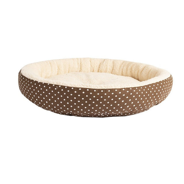 Warm Round Bed Fodable Cat Bed