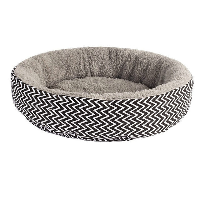 Warm Round Bed Fodable Cat Bed