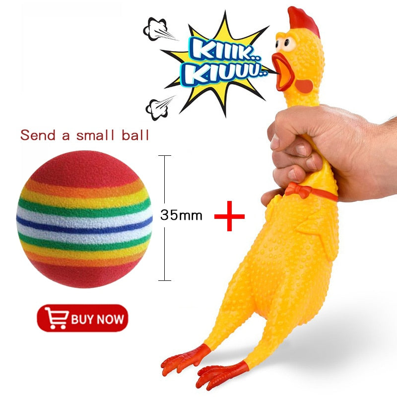 Screaming Chicken Squeeze Sound Toy for Dogs