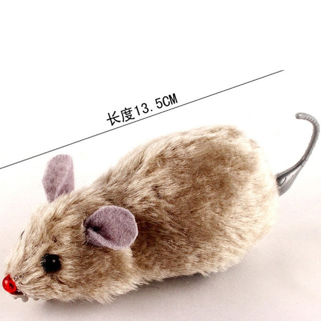 Funny Clockwork Plush Mouse Toy