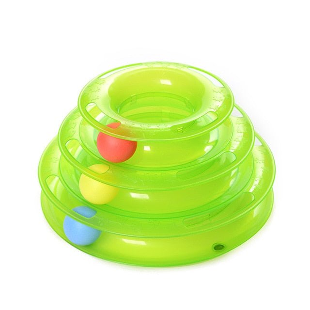 Pet Cat Toy Tower Tracks Disc