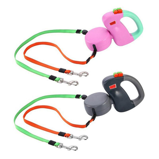Double Lead Leash Dog Traction Rope